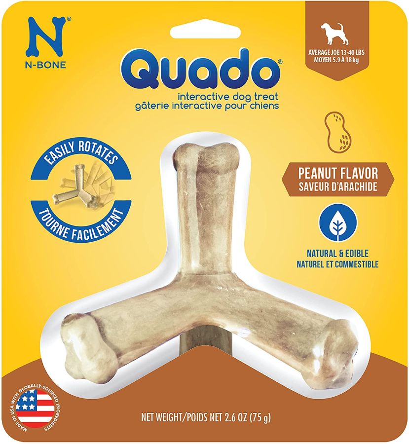 N-Bone Quado Interactive Dog Treat - Peanut Flavor image 0