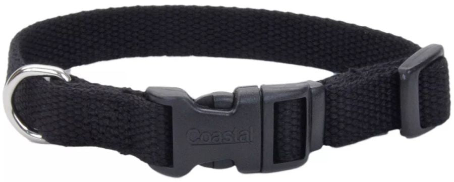 Coastal Pet New Earth Soy Adjustable Dog Collar Onyx Black image 0
