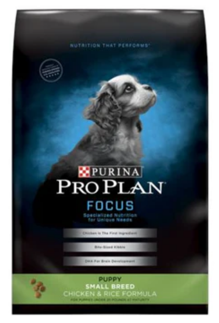 Purina Pro Plan Focus Chicken & Rice Puppy Small Breed Dog Food 6lb Pack of 5 image 0
