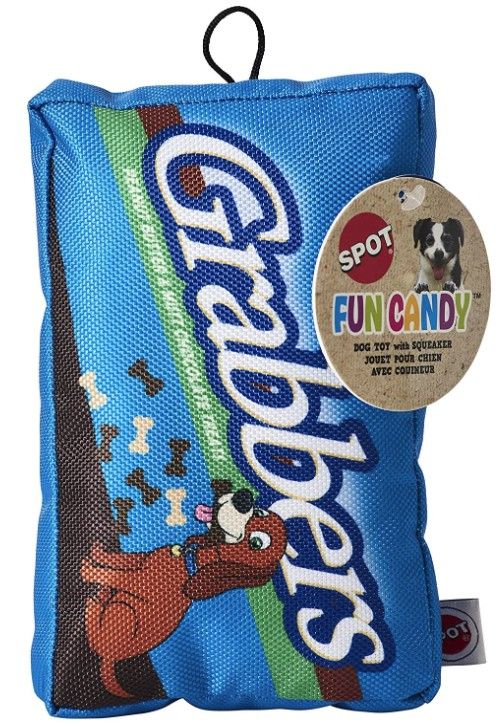 Spot Fun Candy Grabbers Plush Dog Toy image 0