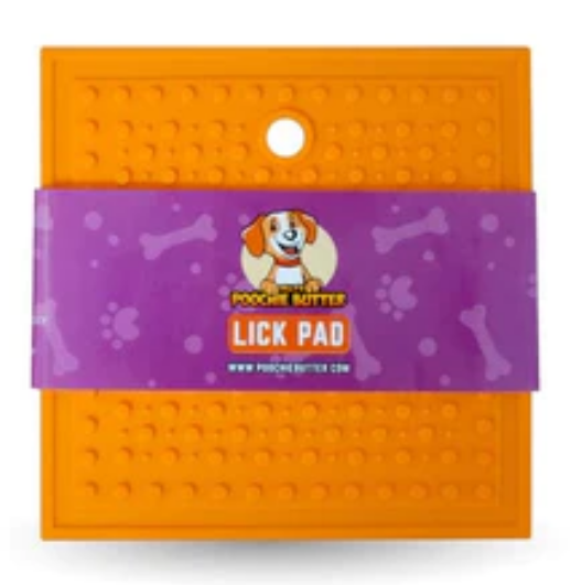 Poochie Butter Small Square Lick Pad for Natural Dog Treats image 0