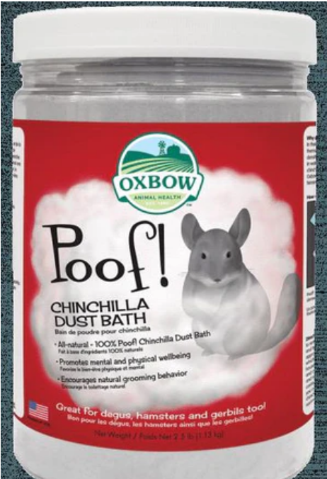 Oxbow Poof! Blue Cloud Chincilla Dust Bath - 2.5 lb Jar image 0