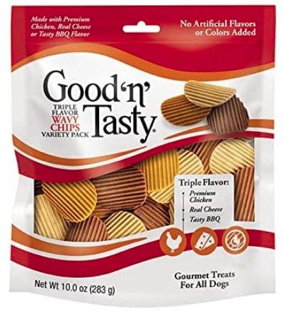 8in1 Pet Triple-Flavor Wavy Chips for Dogs image 0