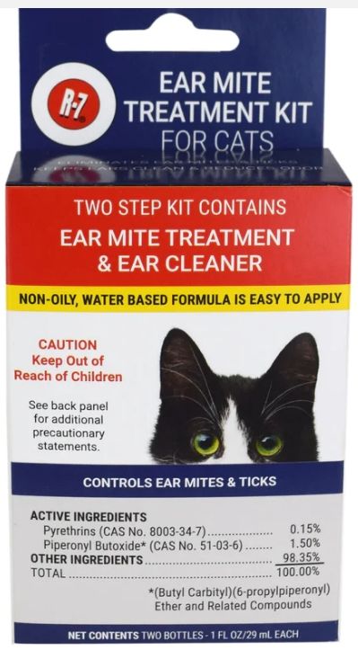 Miracle Care Ear Mite Ear Mite Treatment Kit and Ear Cleaner for Cats image 0