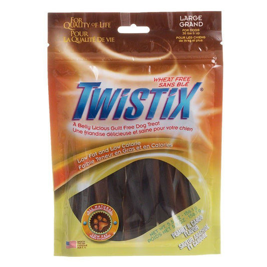 Twistix Wheat Free Dog Treats - Peanut Butter & Carob Flavor image 0