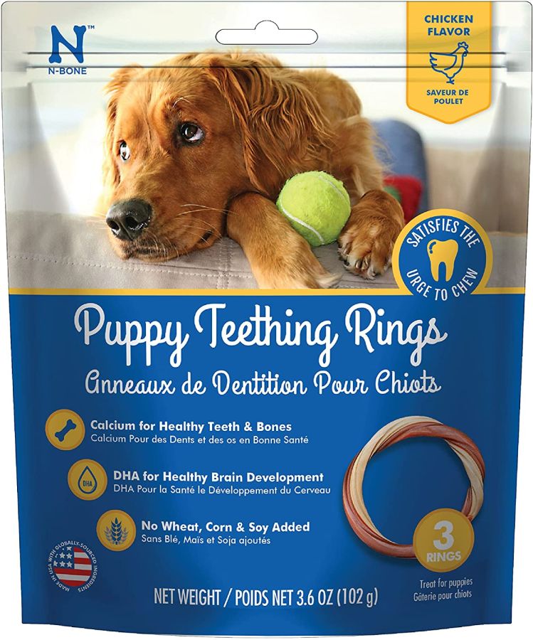 N-Bone Puppy Teething Ring - Chicken Flavor image 0