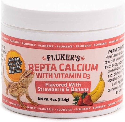Flukers Strawberry Banana Flavored Repta Calcium image 0