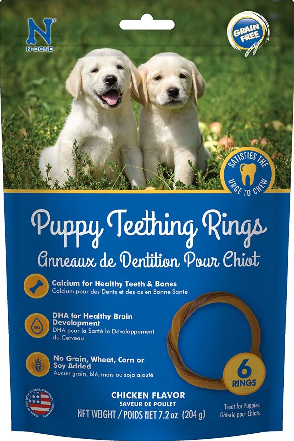 N-Bone Grain Free Puppy Teething Rings - Chicken Flavor image 0