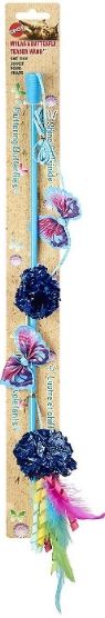 Spot Butterfly and Mylar Teaser Wand Cat Toy - Assorted Colors image 0