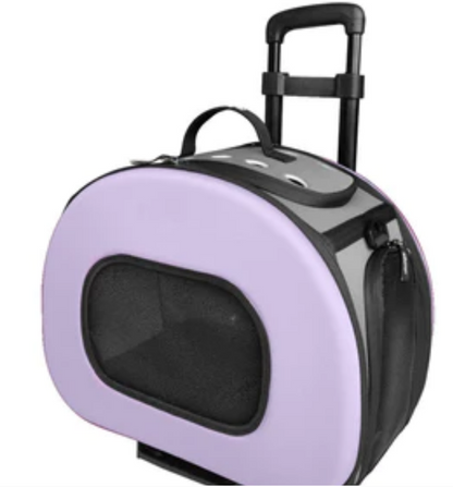 Pet Life® 'Final Destination' 2-in-1 Tough-Shell Wheeled Collapsible Pet Carrier image 2