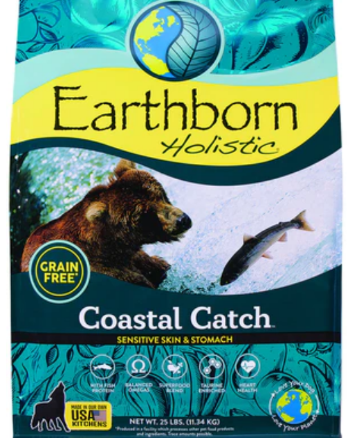 Earthborn Grain-Free Coastal Catch Dry Dog Food - 25 lbs image 0