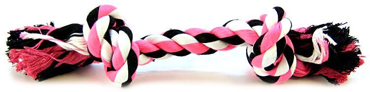Flossy Chews Colored Rope Bone image 0