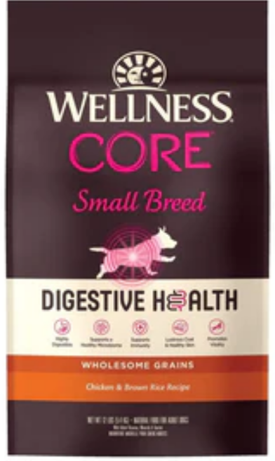 Wellness Core Digestive Health Chicken Recipe Small Breed Dry Dog Food image 0