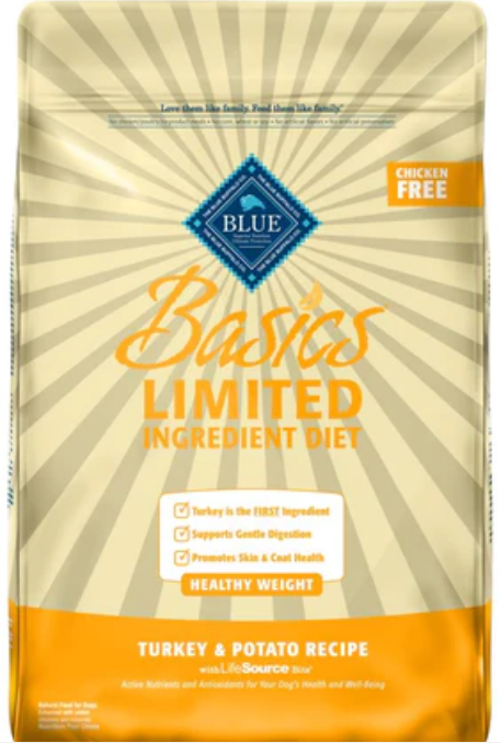 Blue Buffalo Basics Healthy Weight Adult Turkey & Potato Recipe Dog Food 24 lbs. image 0