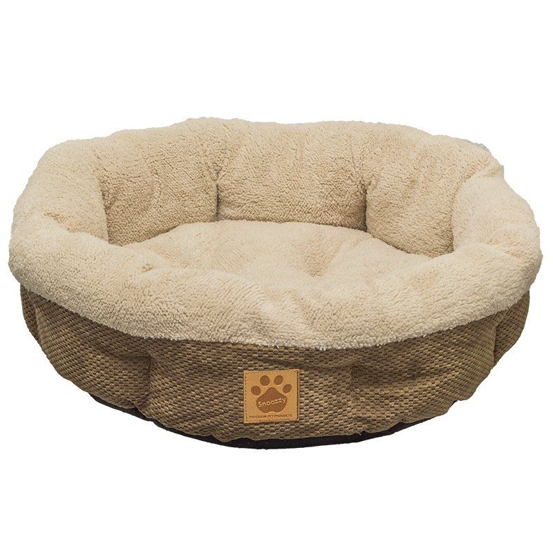 Precision Pet Natural Surroundings Shearling Dog Donut Bed - Coffee image 0