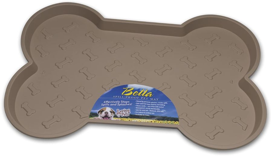 Loving Pets Bella Spill-Proof Dog Mat - Tan image 0