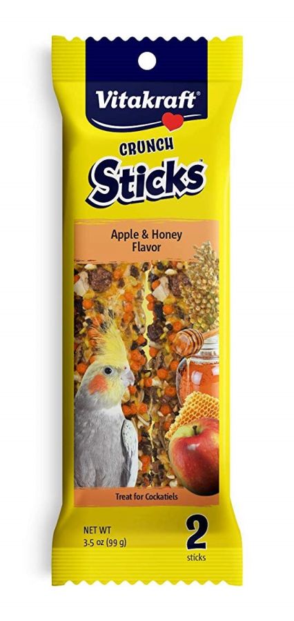 Vitakraft Crunch Sticks Apple & Honey Cockatiels Treats image 0