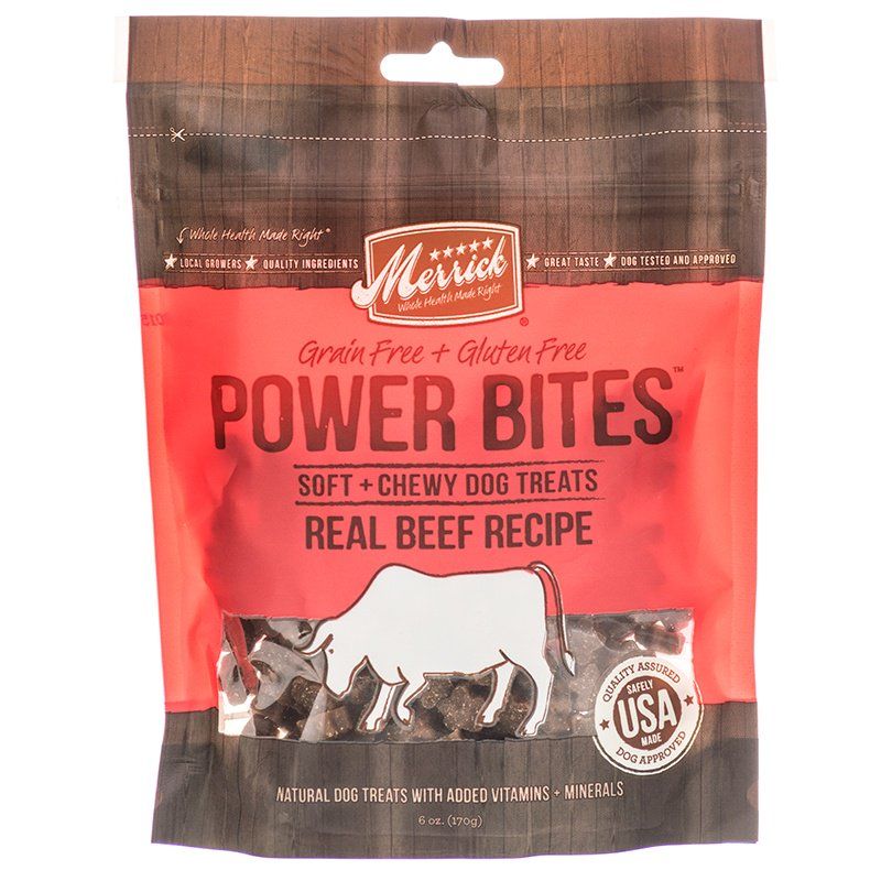 Merrick Power Bites Soft & Chewy Dog Treats - Real Texas Beef Recipe image 0