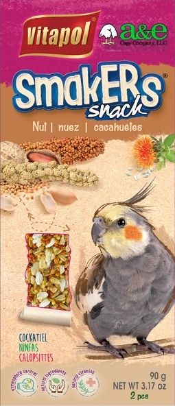 A&E Cage Company Smakers Cockatiel Nut Treat Sticks image 0