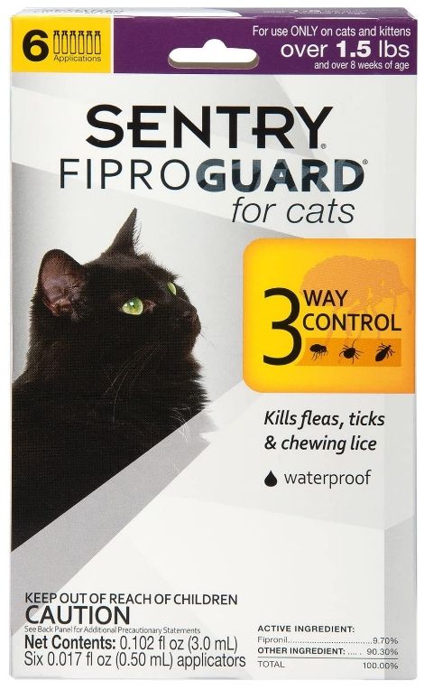 Sentry FiproGuard Flea & Tick for Cats image 0