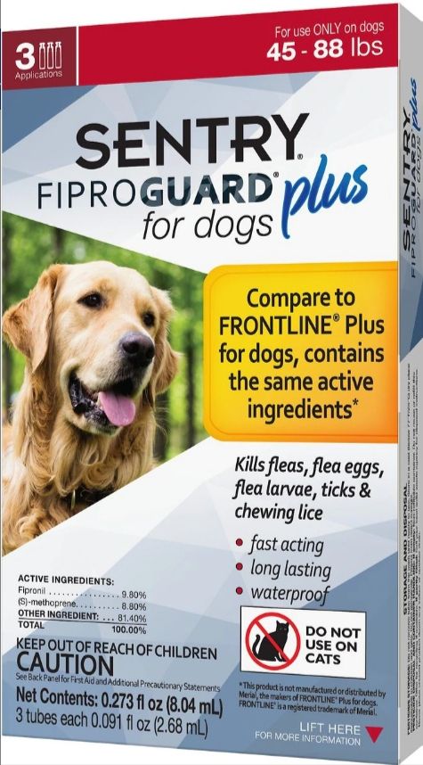 Sentry Fiproguard Plus IGR Flea and Tick for Dogs & Puppies image 0