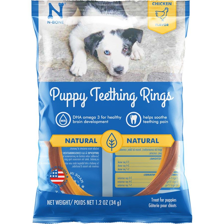 N-Bone Puppy Teething Ring - Chicken Flavor image 0