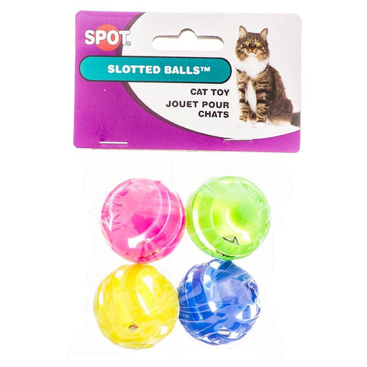 Spot Slotted Balls with Bells Inside Cat Toys image 0