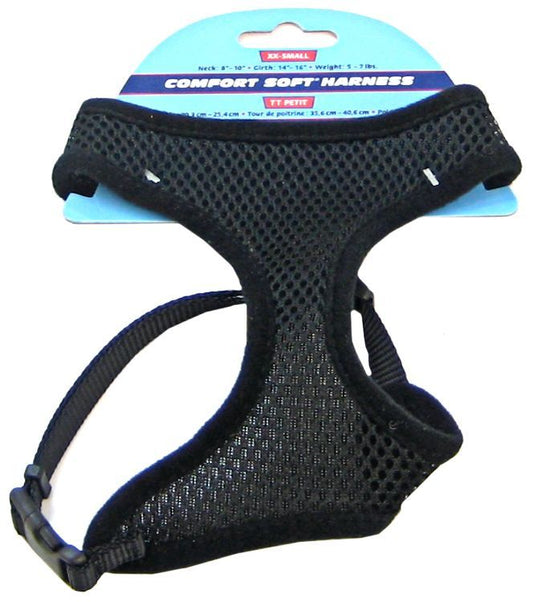 Coastal Pet Comfort Soft Adjustable Harness - Black image 0