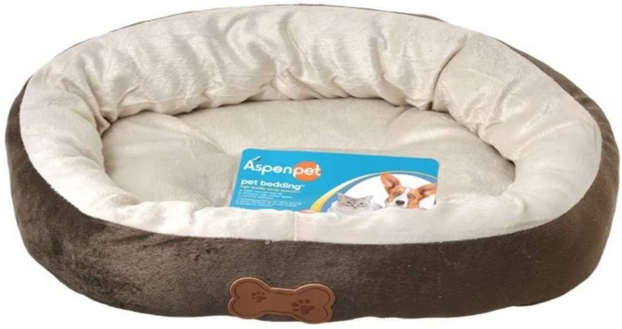 Aspen Pet Oval Nesting Pet Bed - Brown image 0