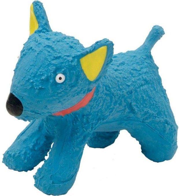Li'l Pals Latex Blue Dog Toy image 0