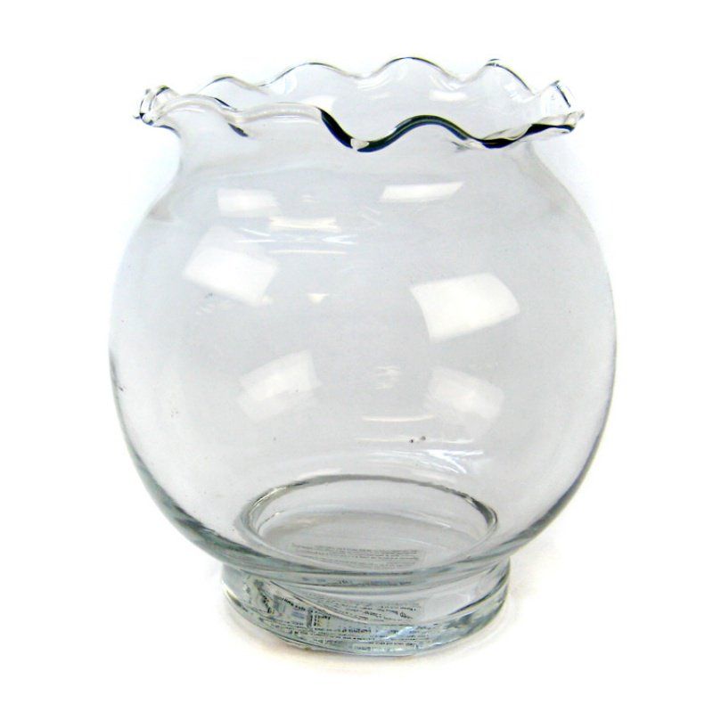 Anchor Hocking Fluted Ivy Fish Bowl image 0