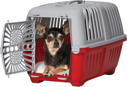 MidWest Spree Plastic Door Travel Carrier Red Pet Kennel image 0