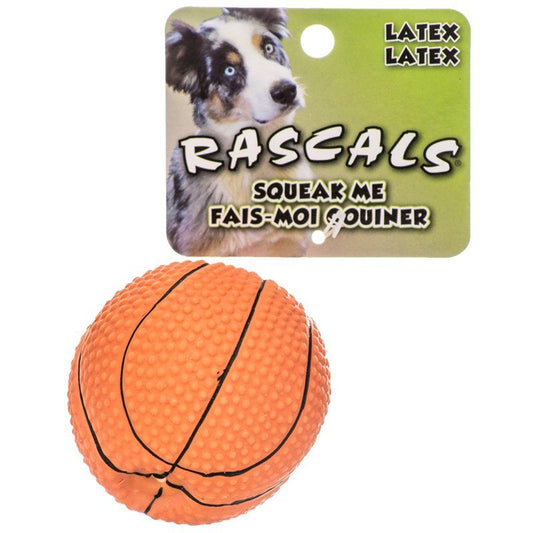 Rascals Latex Basketball Dog Toy image 0