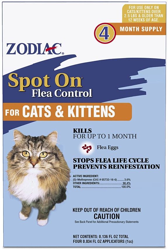 Zodiac Spot on Flea Controller for Cats & Kittens image 0