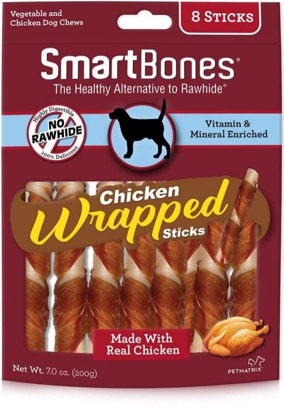 SmartBones Chicken Wrapped Sticks Rawhide Free Dog Chew image 0