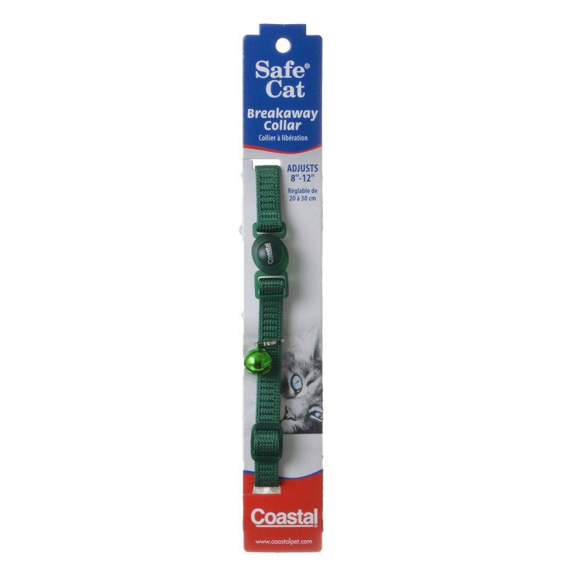 Coastal Pet Safe Cat Nylon Adjustable Breakaway Collar Hunter Green image 0
