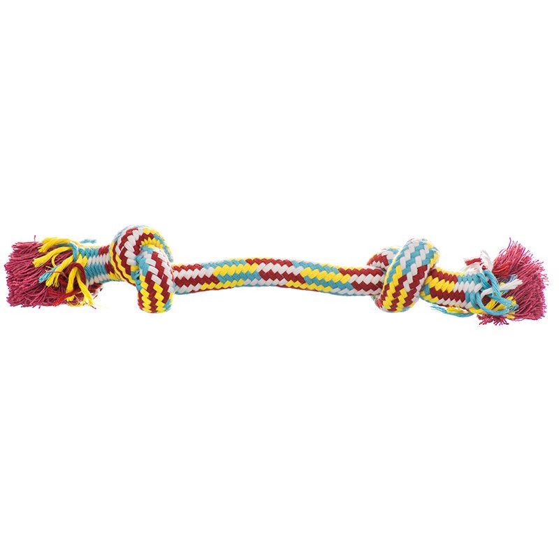 Flossy Chews Braidys 2 Knot Rope Bone image 0