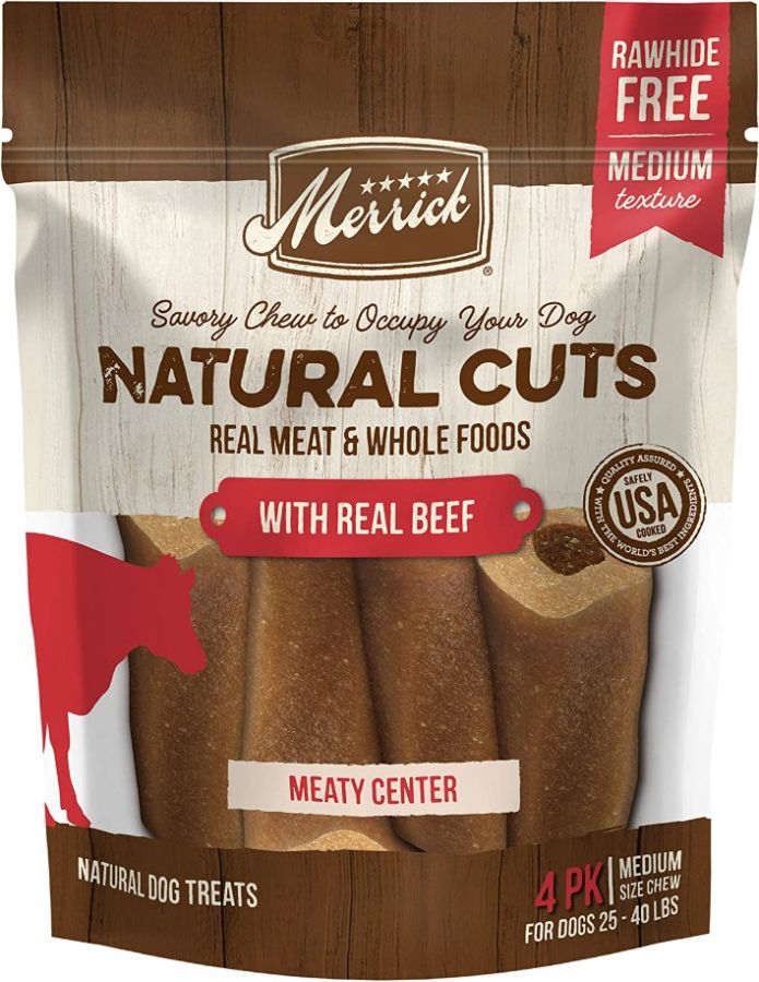 Merrick Natural Cut Beef Chew Treats Medium image 0