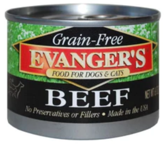 Evanger's Grain-Free Beef Canned Cat and Dog Food - 6 Oz - Case of 24 image 0