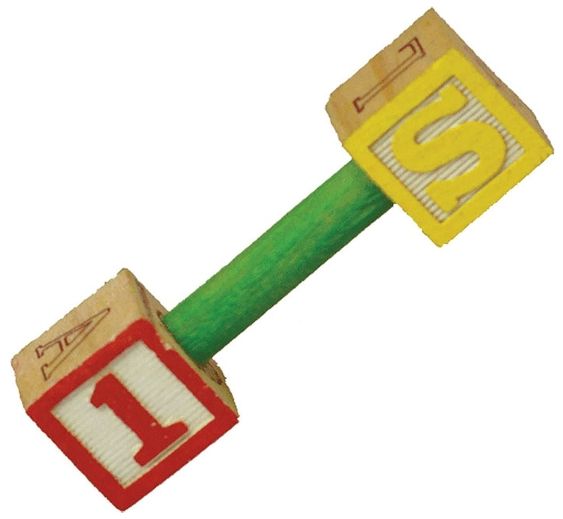 AE Cage Company Happy Beaks Pumping Letters Foot Toy for Birds image 0