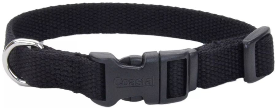 Coastal Pet New Earth Soy Adjustable Dog Collar Onyx Black image 0