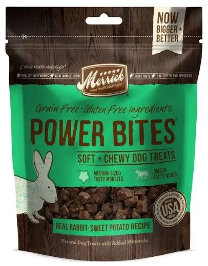 Merrick Grain Free And Gluten Free Dog Treats with Real Rabbit And Sweet Potato image 0
