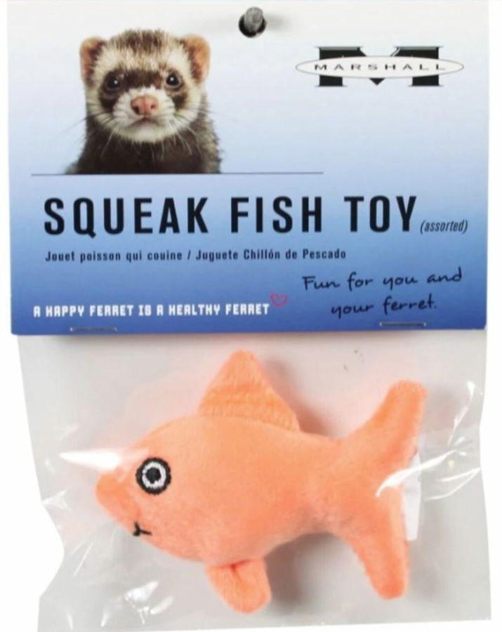 Marshall Squeak Fish Plush Toy for Ferrets image 0