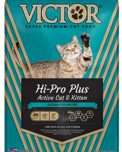 Victor Hi-Pro Plus Active Cat & Kitten Dry Cat Food image 0