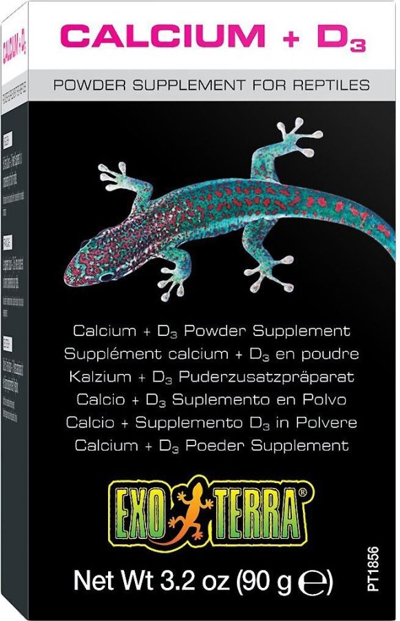 Exo-Terra Calcium + D3 Powder Supplement for Reptiles image 0