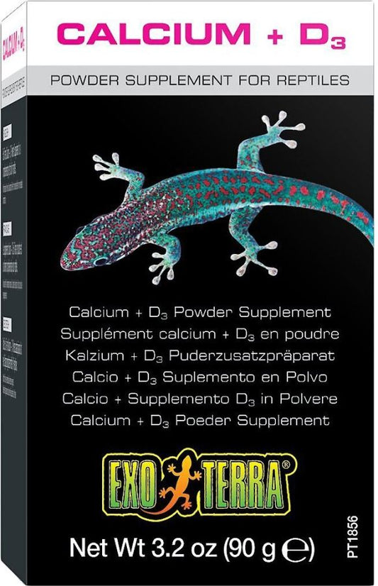Exo-Terra Calcium + D3 Powder Supplement for Reptiles image 0