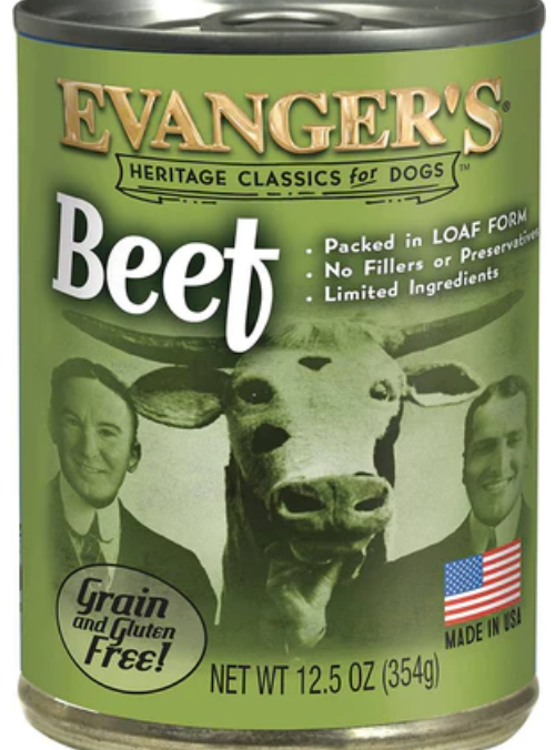 Evanger's All-Meat Classic Beef Canned Dog Food - 12.8 Oz - Case of 12 image 0