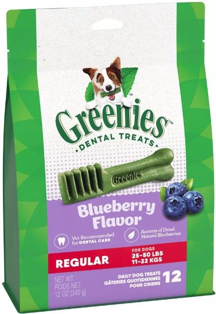 Greenies Regular Dental Dog Treats Blueberry image 0