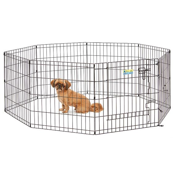 MidWest Contour Wire Exercise Pen with Door for Dogs and Pets image 0