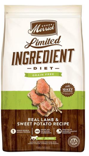Merrick Dog Limited Ingredient Grain Free Lamb Dry Dog Food image 0